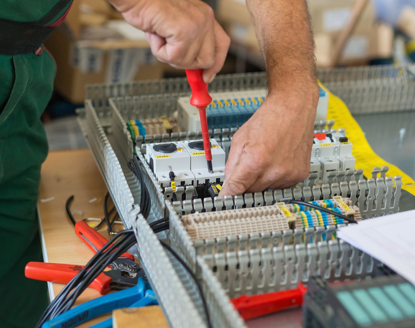 Reliable electrician near me in Summerville, SC completing lighting and wiring upgrades safely