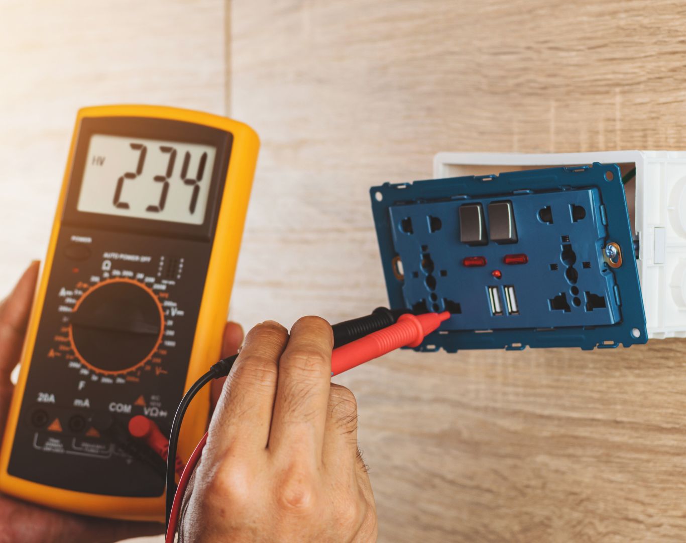 Skilled Electrician in North Charleston, SC performing electrical repairs and panel upgrades safely
