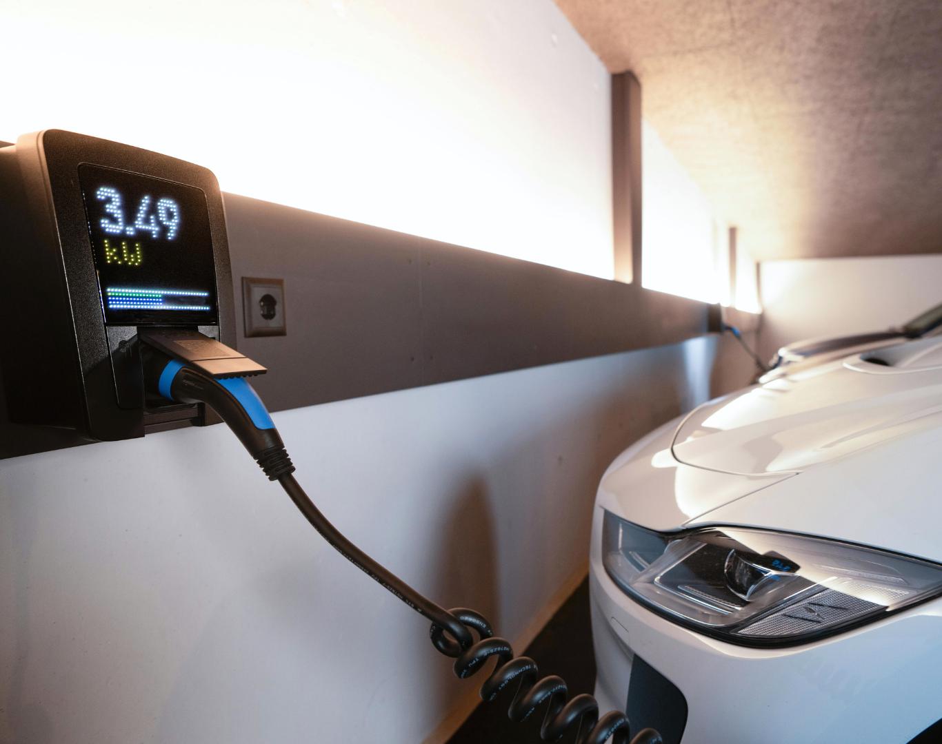 Professional EV Charging in Mount Pleasant, SC with a newly installed home charging station for electric vehicles
